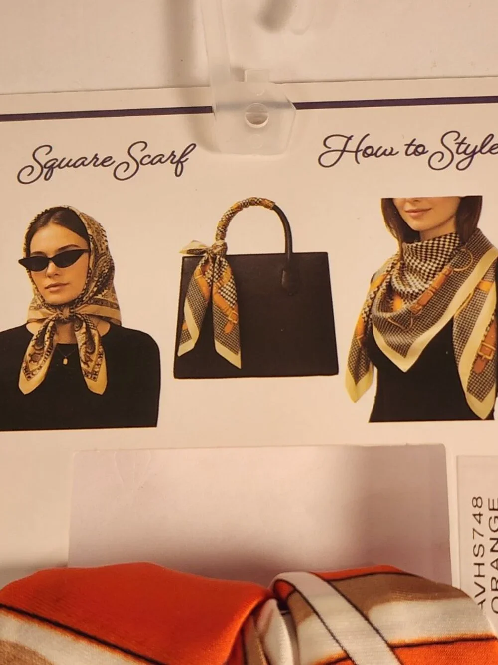 NWT Adrienne Vittadini Convertible Hair Scarves set of 2 GORGEOUS print